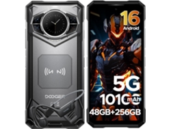 Smartphone resistente Doogee S200 VIP 5G, Android 16, 48 GB 256 GB 10100 mAh 6,72'' 120 Hz 100 MP NFC, con auriculares de conducción ósea, color gris