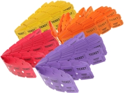 400 Boletos De Rifa Multicolores Para Eventos, Fiestas Y Carnavales.