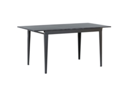 Mesa de comedor BELIANI Norley de MDF Negro 80x160x77