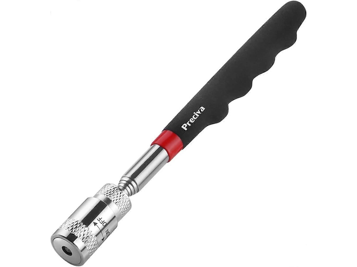 Herramienta De Recogida Magnética Telescópica Con Muñequera De Espuma Y Lcd, Extensible 19-69cm Ideal