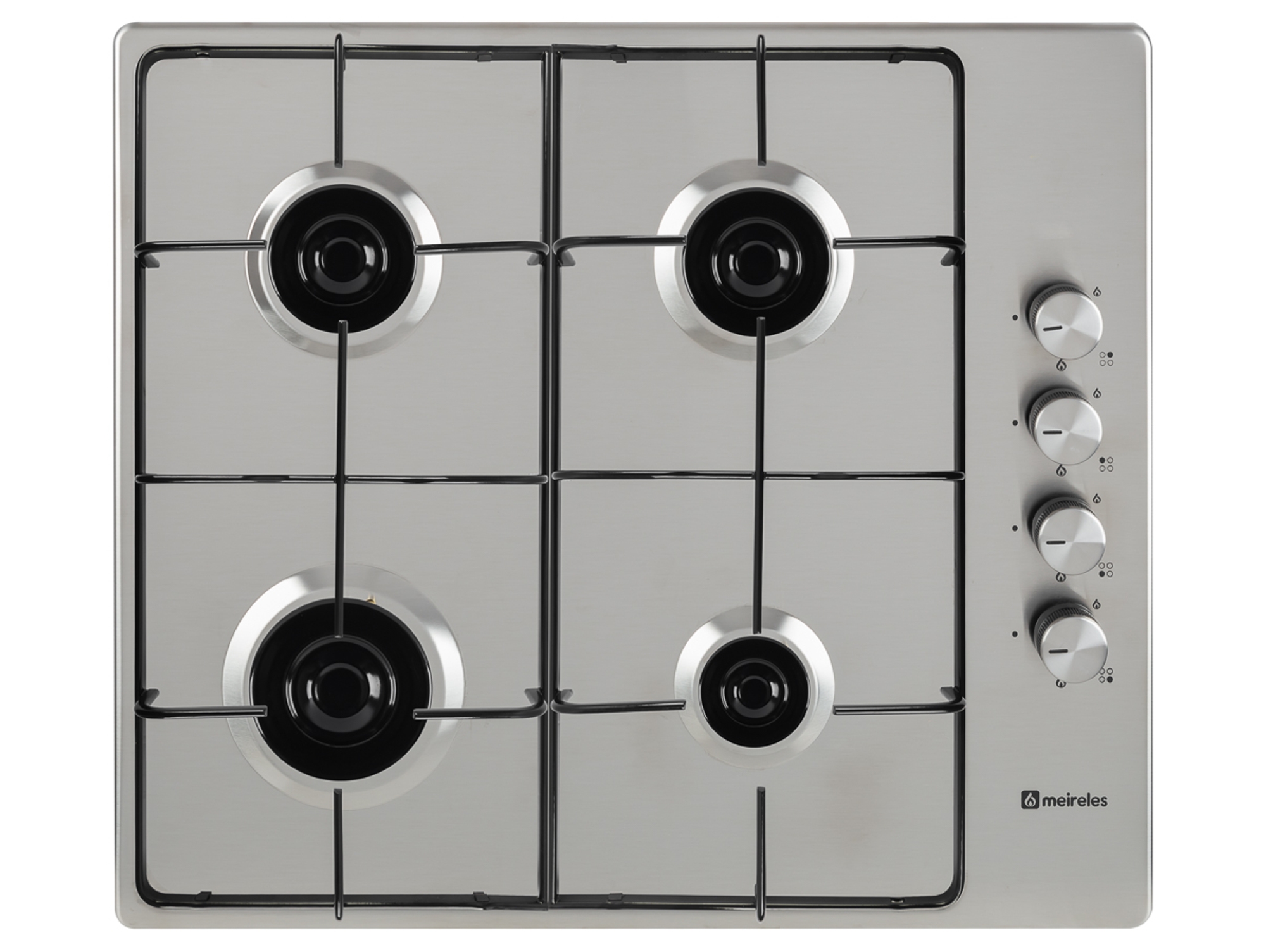 Placa de Gas MEIRELES MG 3640 X (Gas Butano-Propano - 58.5 cm - Inox)