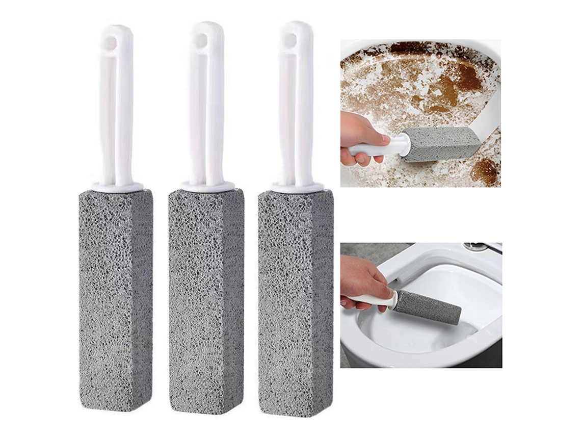 Cepillo de inodoro de piedra pómez gris lima Jortmrd para la limpieza de inodoros domésticos