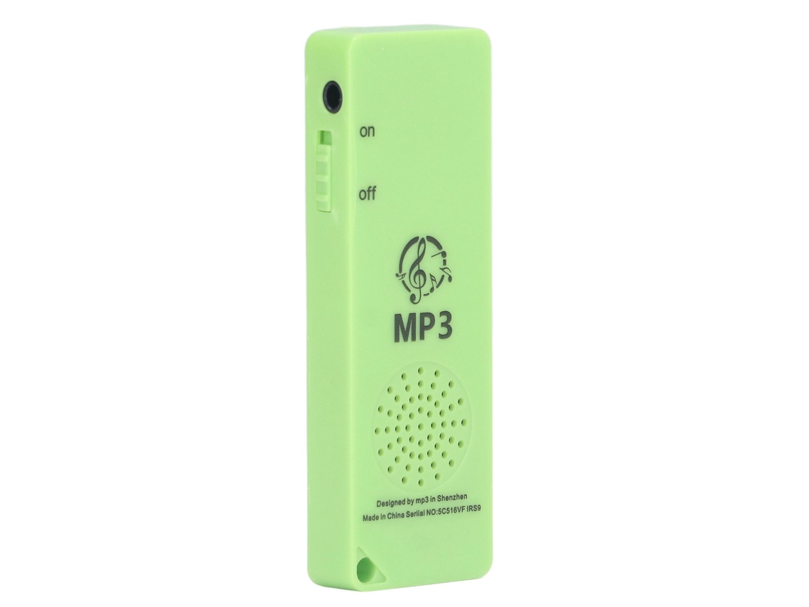 Reproductor De Música Walkman Mp3 Pequeño Y Portátil Sonido Sin Pérdidas 64gb Verde Para Estudiantes