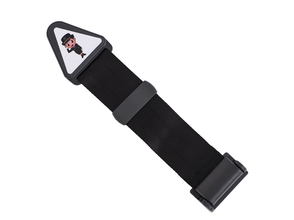 Ajustador de cinturón de seguridad para niños, protectores de asiento de coche, asiento elevador seguro, negro, 30 x 6 cm, Tommy01