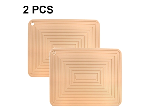 2 alfombrillas de silicona para salvamanteles soporte para ollas resistente al calor almohadillas calientes flexibles gruesas antideslizantes (amar...