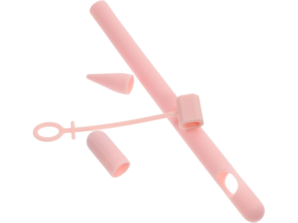 Estuche pequeño para lápices Slowmoose, funda protectora antipérdida, rosa.