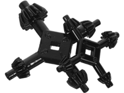 Llave de mandril, llave de mandril, llave de mandril universal de repuesto, herramienta Gokoco (2 piezas)