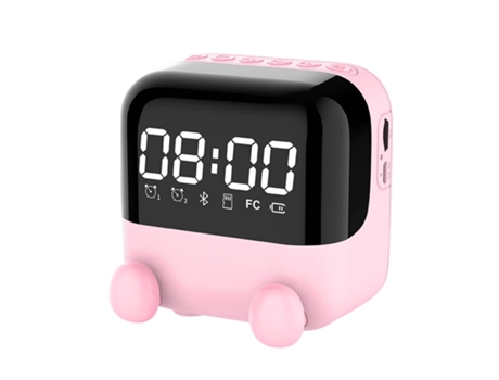 Reloj despertador digital con espejo Altavoz Bluetooth inalámbrico a prueba de agua
