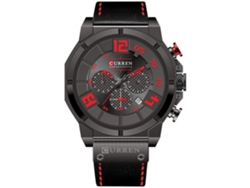 Relojes para hombre Cronógrafo Relojes de cuarzo para hombre Reloj de pulsera de cuero para hombre con fecha de 24 horas