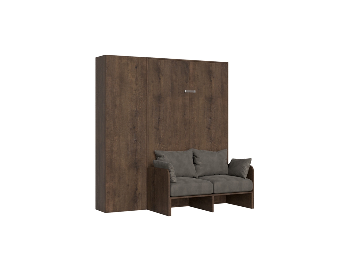 Cama Sofá Kentaro Columna Izquierda ITAMOBY Marrón (220x70x70cm)