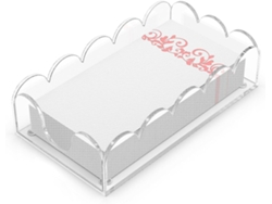 Servilletero Moderno Transparente Con Almohadillas Antideslizantes Para Servilletas De Papel.