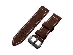 Correa para reloj (cuero genuino, hebilla de acero)
