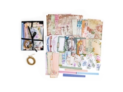 Kit de Scrapbook com 85 Folhas de Adesivos Decorativos Vintage. MDUG (estilo B)