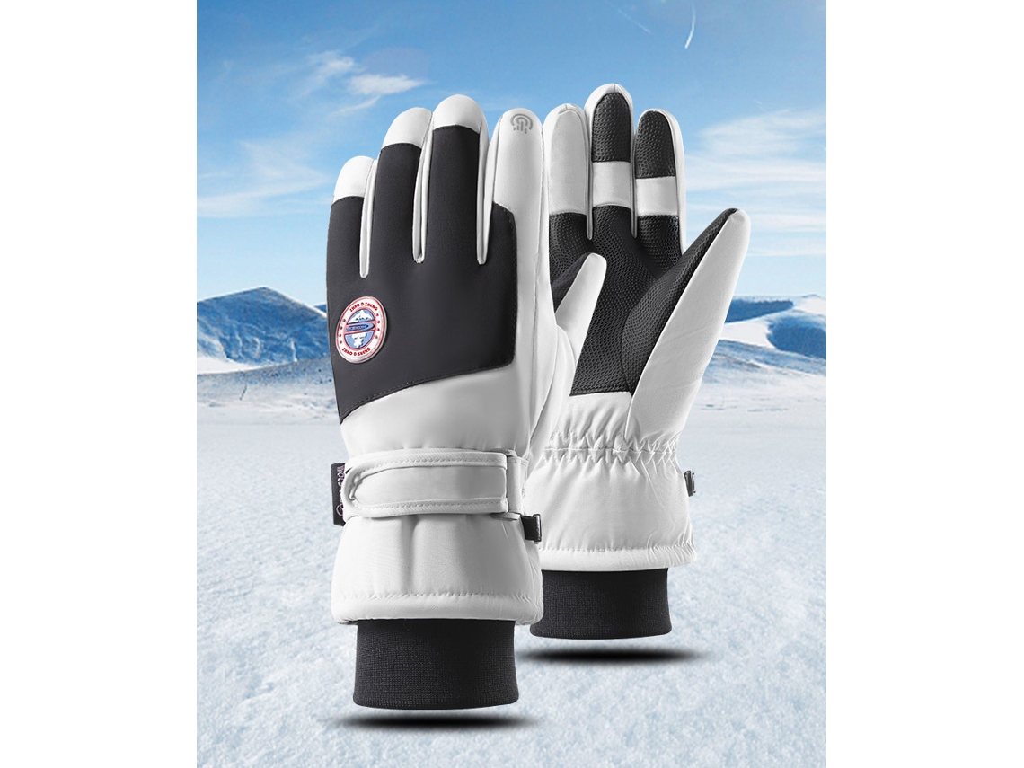 Guantes de esquí de invierno para hombre y mujer, impermeables, resistentes al viento, cálidos y gruesos. Talla única. 2310. Chennnls.