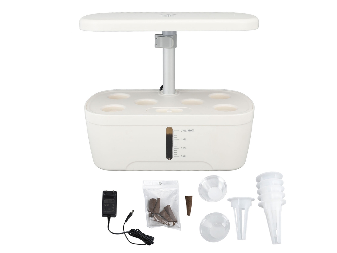 Kit De Cultivo Hidropónico De Interior Con Luz De Cultivo, 6 Macetas, Jardín De Interior