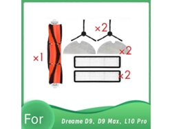 Conjunto de 7 peças para aspirador robô D9, D9 Max e L10 Pro: escova lateral, filtro HEPA, pano de limpeza e acessórios Ultra.