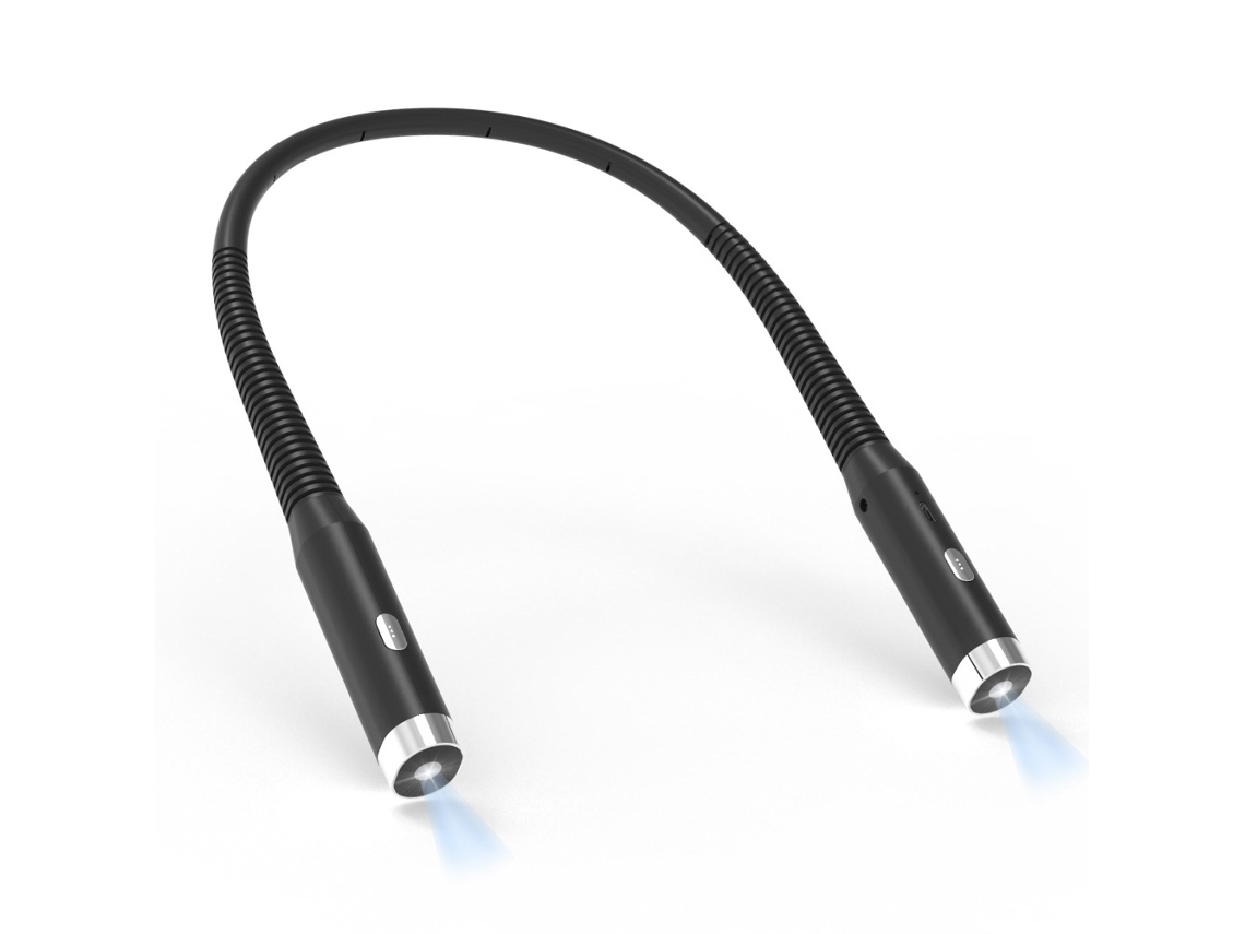 Linterna LED recargable para el cuello, 3 modos: linterna de lectura, luz para el cuello.