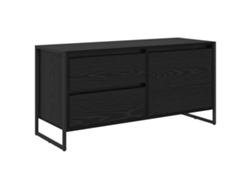 Maison Exclusive - Gabinete De Tv Con Cajón Roble Negro 100 X 36 X 49.5 Cm