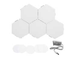 Luz De Pared Decorativa Hexagonal Led Con Control Táctil 110-240v Plug Us Para Barbería Y Hogar