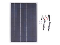 Cargador solar de 12 V y 20 W con controlador MPPT IP67 para baterías de coche, barco y caravana.