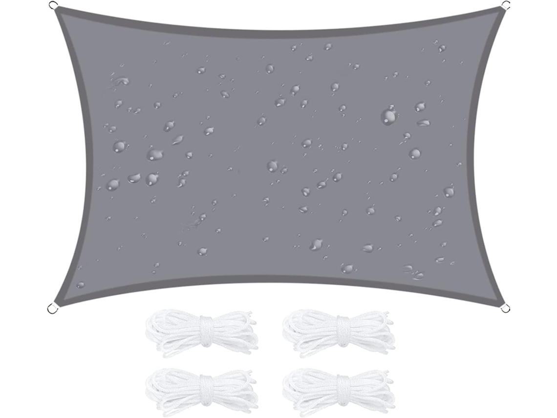 Vela De Sombra Rectangular Impermeable Resistente Poliéster