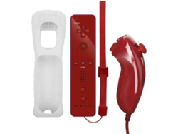 Mando Nintendo Wii WII-2024-2 Rojo (Inalámbrico) CHRUI