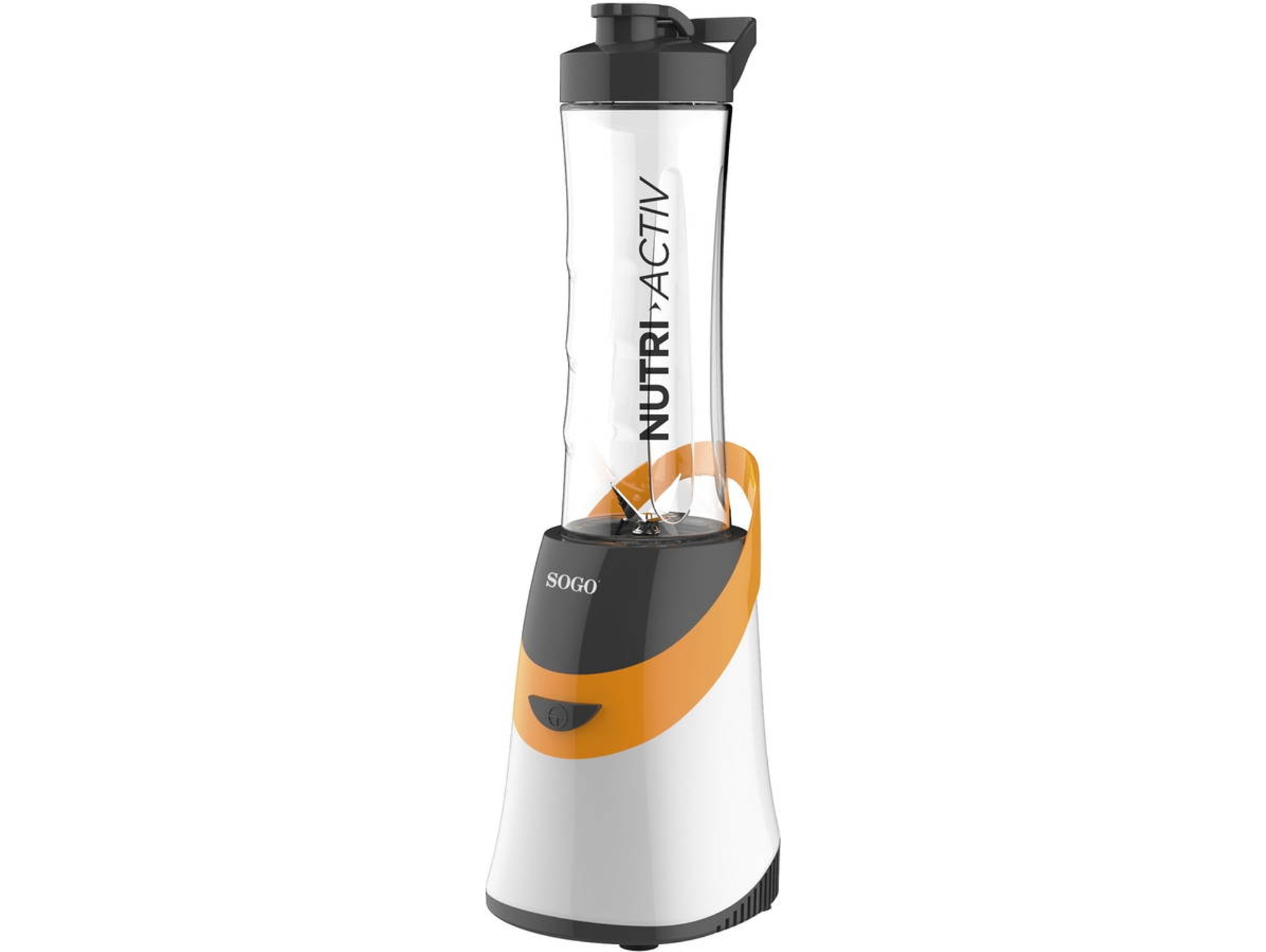 Batidora de Vaso SOGO BAT-SS-5515-O (350 W - 0.6 L - Naranja y Blanco)