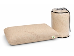 Almohada Latex 100% Algodon Y Lino 70x40 - Desenfundable Y Lavable. Ergonómica