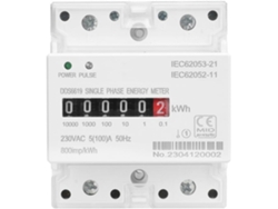 220 100 Medidor De Electricidad Digital Monofásico En Riel Din Ca Va Kwh Con