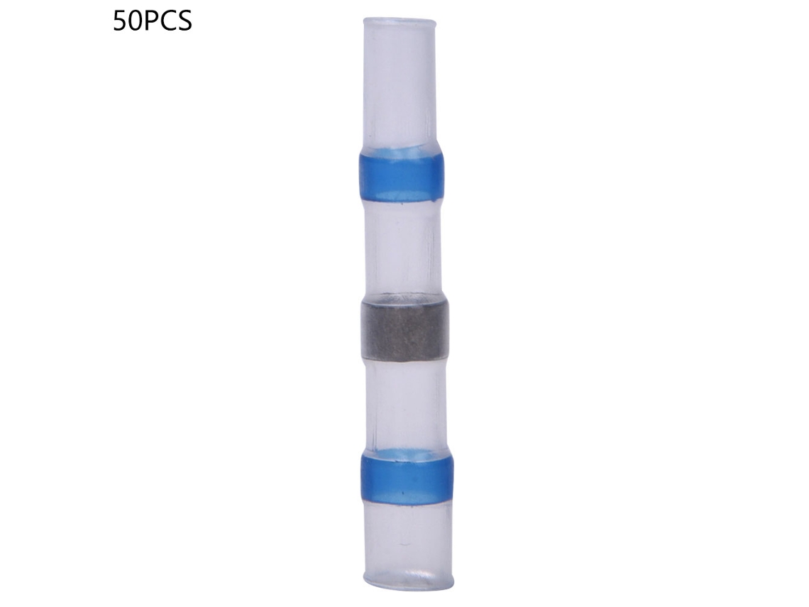 2026-50 Piezas Conector Térmico Impermeable Manguito De Soldadura Terminal Eléctrica 16-14awg Suministros Eléctricos