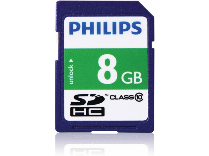 Tarjeta de Memoria SD PHILIPS Tarjetas SD FM08SD45B/10