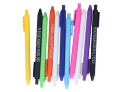 Rebe-11 Peças De Caneta De Pressão Com Camada Colorida 0.5mm Tinta Preta Caneta Pressurizada Para Presente