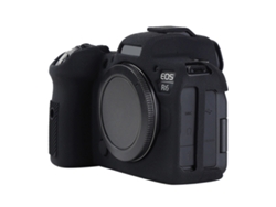 Funda protectora de silicona suave con textura de lichi para Canon EOS R6 Mark II/EOS R6II negra