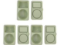3 Piezas, Tapa, Snack, Té, Pp, 3 Recipientes Apilables De Silicona Para Snacks Con Doble Capa