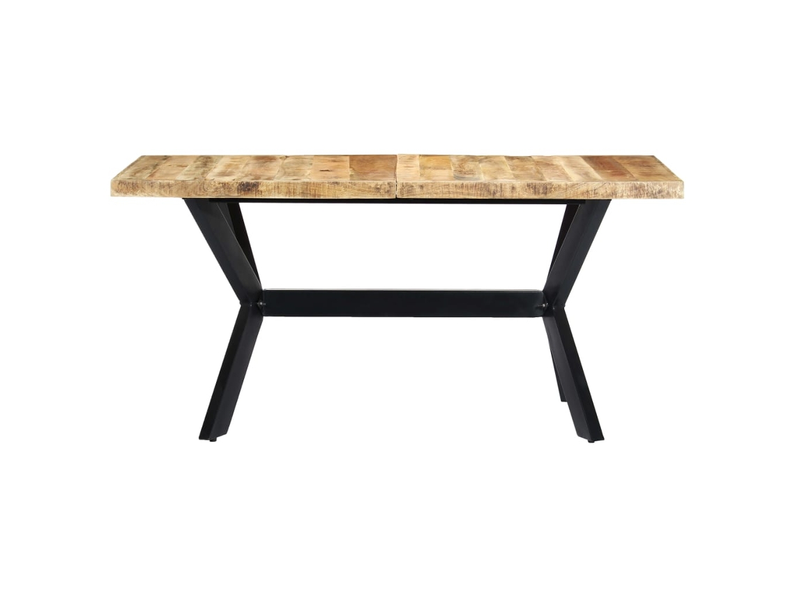 Mesa de comedor | Mesa de comedor de 160x80x75 cm, madera maciza de mango sin tratar