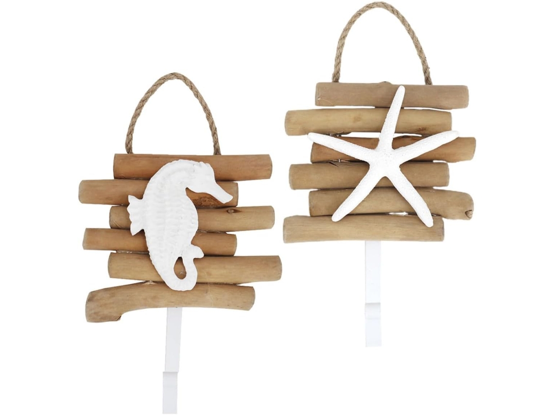 Besportble Ganchos De Pared Imikeya De Estilo Retro Y Creativo Y Madera Que Ahorran Espacio Para Ropa Y Lla...