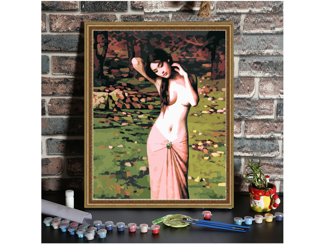 Kit de pintura por números "Mujer hermosa" de 16x20 pulgadas.