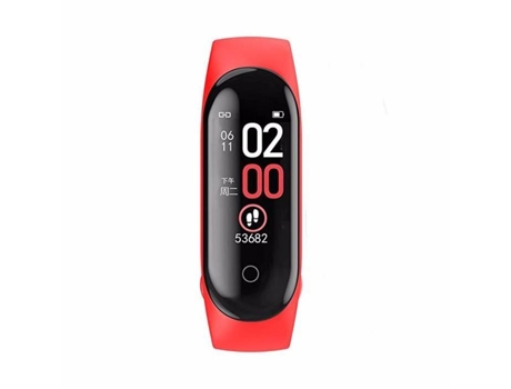Red Sport Smartwatch M4 Reloj deportivo resistente al agua Pulsera inteligente Frecuencia cardíaca Actividad Presión