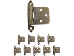 Conjunto De 10 Bisagras De Armario Semiocultas De Estilo Retro Con Acabado Bronce Antiguo