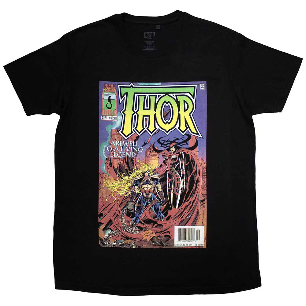 Rockinstone Unisex Marvel Comics Thor Living Legend Comic Cover Camiseta Classic-xxl