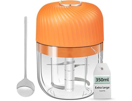 Picadora de ajo eléctrica, mini picadora de verduras portátil, picadora de ajo de 250 ml, picadora de cebolla, licuadora para verduras, procesador ...