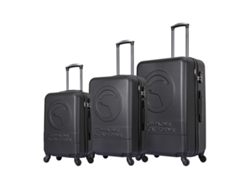 Juego de 3 maletas con ruedas negras cc-t243 black - COMPAGNIE DE CALIFORNIE