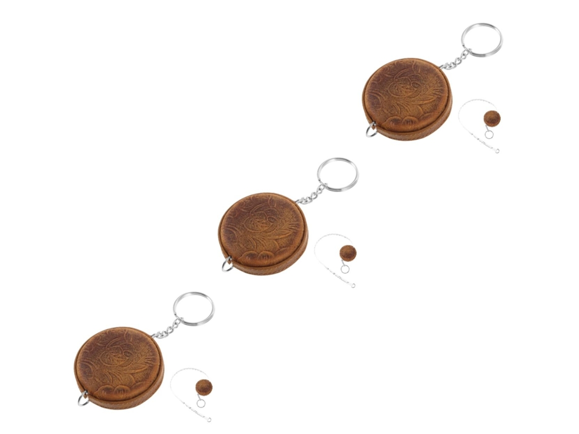 Juego De 3 Cintas Métricas De Cuero Mini Para Medir El Cuerpo.