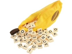 Bananagrams, Juego De Palabras Para Niños Con 144 Letras En Una Bolsa De Plátanos: Juguete Educativo Interactivo Portátil.