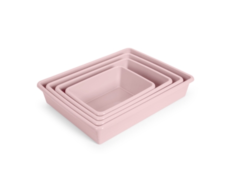 Pack de Cajas de Ordenación PLASTIC FORTE (34.5 x 26 x 6.5 cm - Plástico - Multicolor)