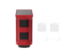 Alarma Solar Con Sensor De Movimiento Y Luz Estroboscópica Ip53 De 120 Db Para Uso En Exteriores En Hogares, Granjas Y Jardines.
