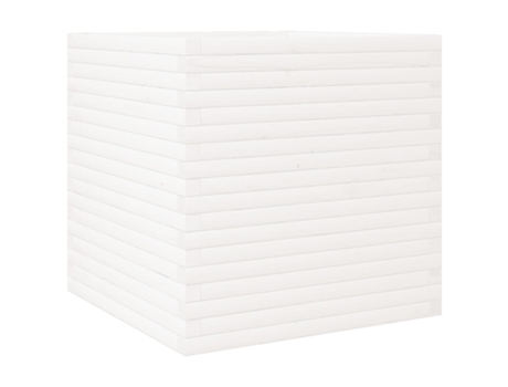 Jardinera VIDAXL Blanco Madera (70x70x68.5 cm)