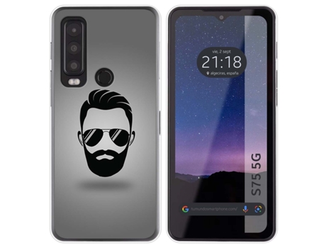 Funda Diseño Barba para Cat S75 5G TUMUNDOSMARTPHONE Silicona Multicolor