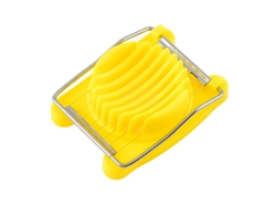 Cortador de huevos duros, fácil de cortar en rodajas, estructura robusta con alambres de acero inoxidable, patas antideslizantes, apto para lavadora.