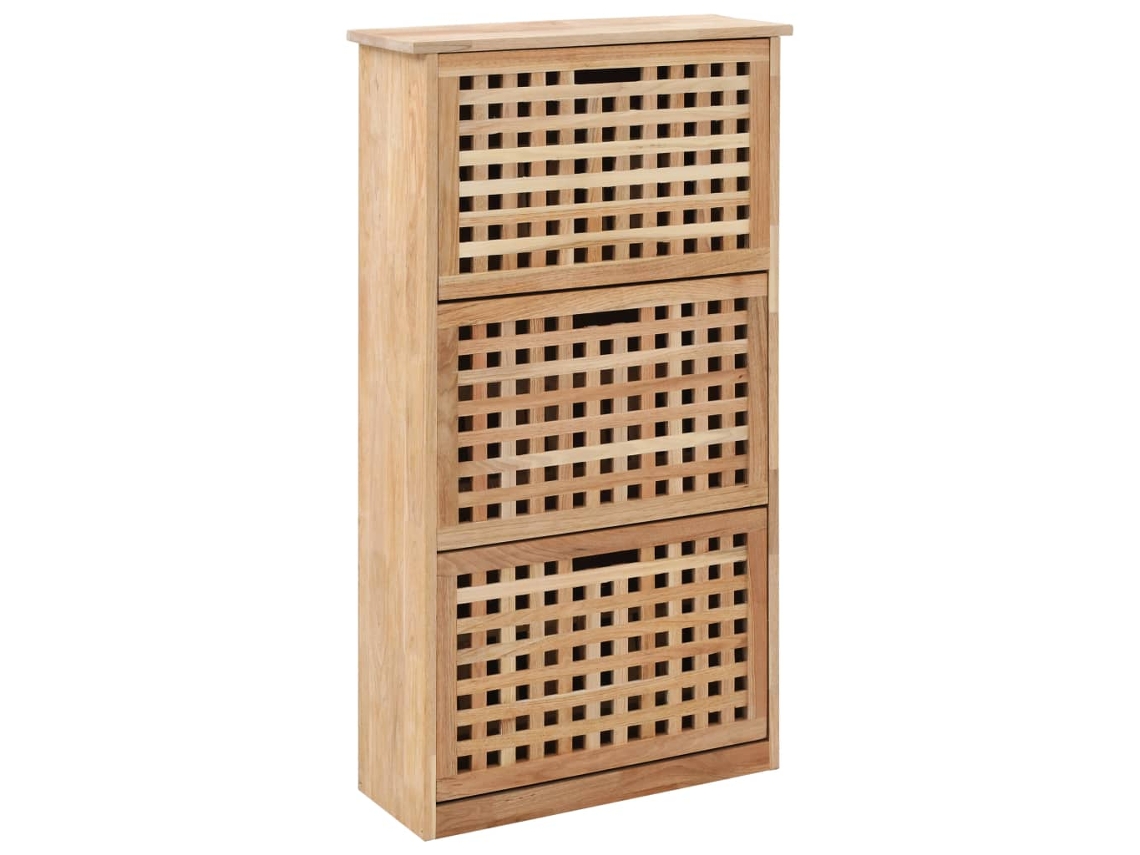 Zapatero VIDAXL Marrón Madera (55x20x104 cm)
